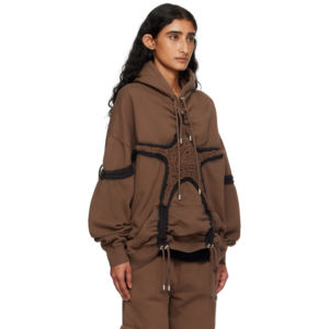 Sudadera con Capucha Extra Grande de Algodón para Mujer, Diseño Personalizado con Letras 3D en Relieve, Transpirable y de Secado Rápido - Product Image 3