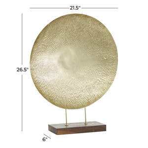 Sculpture en métal 2025 Sculpture en métal fini or au prix de gros - Product Image 4