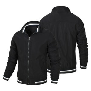 Chaqueta cortavientos ligera a la moda informal para hombre 2025, bombardero de invierno de talla grande personalizado con cuello levantado cómodo - Product Image 4