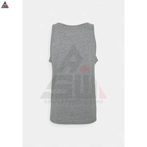 Débardeurs de musculation pour hommes en coton respirant tricoté avec logo personnalisé, décontractés, pour la course à pied, la musculation, la remise en forme - Product Image 2