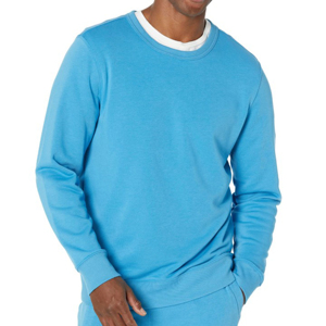 Custom Logo Mens Crewneck Sweatshirt Casual Plain Fleece Pullover Personalized Wholesale Cotton Sweatshirts - Product Image 1