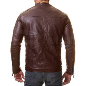 Vêtements de rue Mode Vêtements pour hommes Veste en cuir En stock Nouveau design Veste en cuir d'hiver pour hommes - Product Image 2