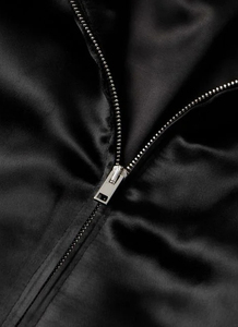 Chaqueta de bombardero informal de talla grande personalizada para hombre, chaqueta de bombardero de satén con bloque de Color de alta calidad, chaqueta de tela tejida - Product Image 3