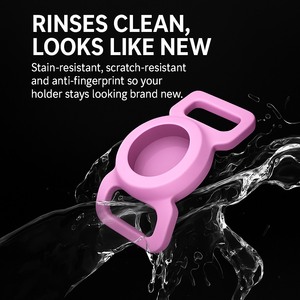 Mini étui en silicone écologique pour AirTag, collier pour animaux de compagnie, support de protection, AirTag Apple, traceur d'identification pour chien et chat, flexible, étanche - Product Image 5