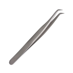 Pinzas para Pestañas de Acero Inoxidable con Punta Lisa, Duraderas, de 10 mm de Longitud, con Logotipo Personalizado y Marca Privada, de Alta Calidad - Product Image 6