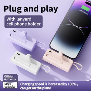 STW 4500mAh Cápsula Especial Diseño Bolsillo Mini Power Bank Portátil Con Pantalla Powerbank Con Cable - Product Image 6