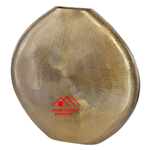 Vase à fleurs en aluminium coulé, couleur personnalisée, incrustation d'os, ensemble de vases à fleurs bicolores, utilisation en hôtellerie - Product Image 6