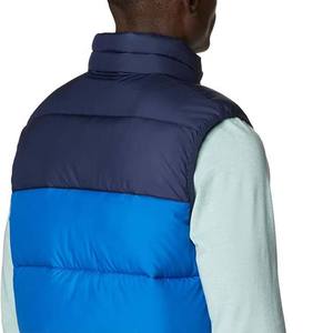 Nuevo Chaleco Acolchado de Invierno para Hombre, Diseño Personalizado OEM, Color en Contraste, Lona de Poliéster Impermeable, Cuello Alto, Cremallera Completa - Product Image 6