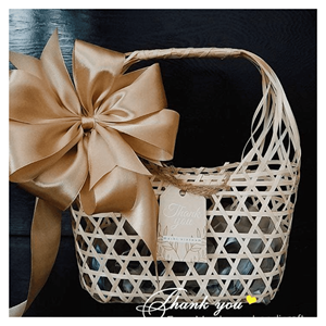 Panier-cadeau en bambou Panier en bambou naturel pour les coffrets cadeaux d'entreprise et la présentation au détail Fabriqué au Vietnam - Product Image 6