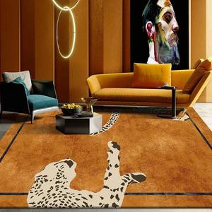 Juego de alfombras con estampado de leopardo de lujo para sala de estar o dormitorio, decoración del hogar - Product Image 3