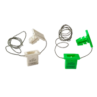 Sceau de compteur en polypropylène à double verrouillage avec fil, durable et robuste pour les compteurs d'électricité, de gaz et d'eau