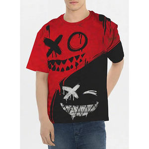 Custom LOW MOQ al por mayor O-cuello Camisetas de los hombres 100% Algodón Loose Fit Camiseta para hombres - Product Image 5