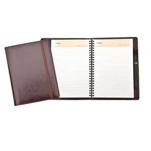 Cuaderno con fecha de cuero Premium de tamaño A5 superventas, diario de escritura con encuadernación térmica de tendencia, regalo para empleados de oficina para estudiantes universitarios - Product Image 1