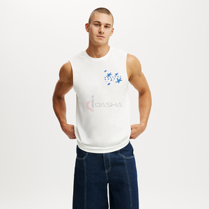 Camiseta sin mangas de algodón para hombre, chaleco sin mangas muscular para gimnasio, ropa deportiva de entrenamiento de alta calidad, proveedor de camiseta - Product Image 2