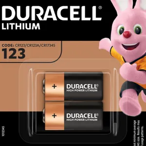 Duracell photobattery CR123A 리튬 3V / 1400mAh 2pcs 물집 배터리/배터리 기타