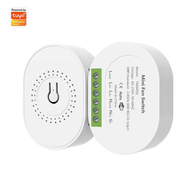 For Smart Life for WiFi Smart Fan Speed Control DIY Mini Switch Module 220V Remote On/Off Timer Compatible Alexa Google