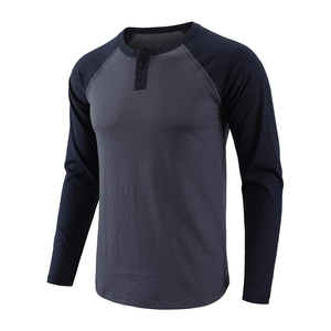 T-shirt à manches longues pour homme, coupe slim, couleur contrastée, 100% coton, logo personnalisé, fabricant OEM, Bangladesh - Product Image 4
