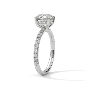 Export Quality Pae Settings Oval cut Diamond <b>Ring</b> for Everyday Wear Office Use and Elegant Styling Available Competitive price - Product Image 2