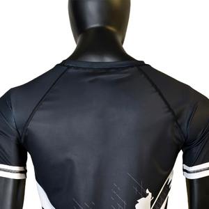 Rash Guards imprimés sur mesure de haute qualité BJJ MMA pour hommes pour la conception à séchage rapide Compression hauts de sport Gym boxe T-Shirt - Product Image 4