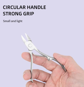 Alicate Pédicure Plata Acier inoxydable Vente en gros Professionnel Ongles épais ou incarnés Coupe-ongles Pince Pince - Product Image 6