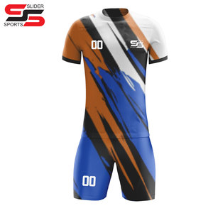Maillot de football imprimé par sublimation, maillot de football personnalisé respirant, kits de maillots de football, uniformes d'équipe scolaire, vêtements de sport de football - Product Image 5