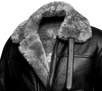 Veste d'hiver pour homme Esprit, grande taille, surdimensionnée, personnalisable, en cuir d'agneau véritable, imitation fourrure, fermeture éclair, respirante, fine
