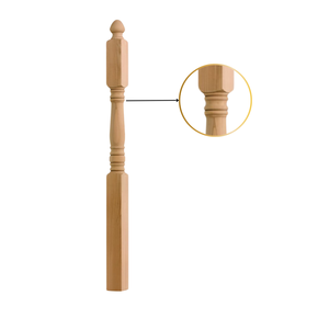 Poteau de départ en érable à bois multiple 4245 de haute qualité avec pièce d'escalier EFS supérieure pour tout escalier - Product Image 3