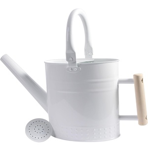 Unique Luxury Style Water Can with <b>Long</b> Spout Wooden <b>Handle</b> White Watering can <b>for</b> Kids Flower Watering Pot <b>for</b> Home <b>Gardening</b> - Product Image 3