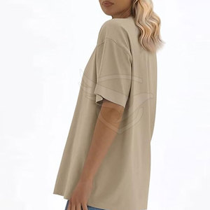 T-shirt surdimensionné de haute qualité à manches courtes Service OEM T-shirt surdimensionné Concevez votre propre logo T-shirt surdimensionné d'été - Product Image 2