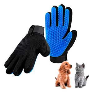 2pcs <b>Pet</b> Hair Remover Glove <b>Brush</b> for Dog and Cat Massage - Assorted Colors - Product Image 1