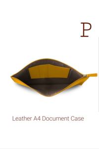 Large Capacity <b>Leather</b> File <b>Folder</b> Organizer Custom Logo School Paper Bag Case with Efficient Filing System - Product Image 4