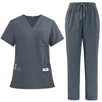 Maßgeschneiderte Kasacks Krankenhausuniformen Medizinische Kasacks Krankenschwester Kurzarm-Oberteil Kasack-Set Stretch Slim Fit