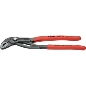Cobra 250mm Length <b>Polished</b> Water Pump Pliers with 46mm Clamping Width Plastic Coated KNIPEX Tool <b>Kit</b> - Product Image 1
