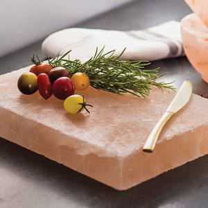 Carreaux de dalle de cuisine au sel gemme de l'Himalaya sculptés à la main pour barbecue élégant et artisanat naturel de la maison et de la cuisine - Product Image 1
