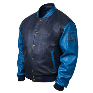 Chaqueta Universitaria de Cuero para Hombre de Alta Calidad, Diseñada para Mantenerte Abrigado y con Estilo Durante las Temporadas de Otoño e Invierno - Product Image 1