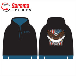 Pull à capuche surdimensionné en polyester uni 3D avec logo personnalisé de haute qualité - Product Image 2