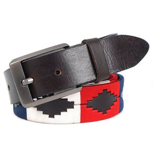 Cinturón unisex de cuero hecho a mano estilo polo, duradero, cosido, cómodo para montar al aire libre, aspecto clásico, diseño ajustable, de calidad. - Product Image 1