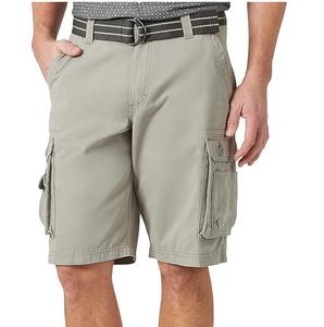 กางเกงขาสั้นผ้าฝ้ายผู้ชายมีซิปรูดผ้ากำมะหยี่สำหรับคาร์โก้ใส่สบายปักลาย - Product Image 5