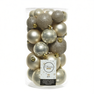 Amicasa 30-Piece Set Christmas <b>Tree</b> Balls <b>Plastic</b> Pearl 9022906 for Ornament Decorations - Product Image 2