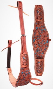 Caballo de cuero de alta calidad tallado antiguo occidental y cincha de sillín mecanizada para montar a caballo a precio asequible - Product Image 3