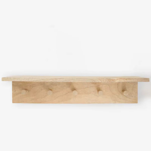 Wooden Oxford <b>Peg</b> <b>Rail</b> Shelf - Product Image 1