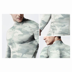 Custom Wholesale <b>Compression</b> Shirts <b>Base</b> <b>Layer</b> Mens Polyester Workout Shirt Men Fitness Long Sleeve <b>Compression</b> Shirt - Product Image 6
