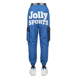 Pantalon coupe-vent tissé haut de gamme pour femmes, tissu en nylon et polyester doux 120 GSM, panneau en maille au niveau du genou, logo personnalisé, pantalon pour femmes - Product Image 2