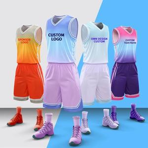 Conjunto de uniforme de baloncesto para jóvenes, Jersey de alta calidad personalizado, sublimado, a la venta - Product Image 6