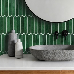 Azulejo Autoadhesivo Hexagonal Verde para Pared, Vinilo Decorativo Impermeable 3D para Decoración del Hogar - Product Image 3