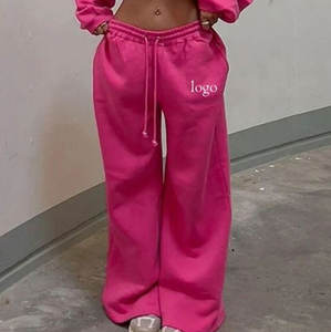 Logotipo personalizado desgastado conjuntos de 2 piezas para hombre 100% algodón estampado cremallera chaqueta pantalones de chándal Casual Jogger Sudadera con capucha conjunto - Product Image 3