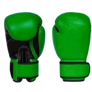 Guantes de boxeo equipo de entrenamiento con correa de muñeca segura acolchado protector de tela transpirable adecuado para la práctica de combate - Product Image 1