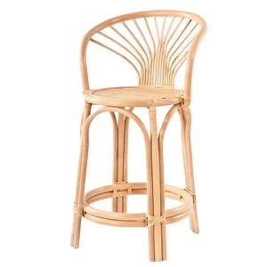 เก้าอี้บาร์หวายทนทานทันสมัยสำหรับใช้ในร่มและกลางแจ้งที่นั่งสบายสำหรับสวนโรงแรมห้องนอน - Product Image 3