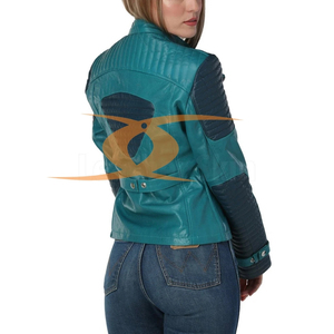 Veste en cuir 100% de qualité supérieure personnalisée pour femmes, veste en cuir véritable, veste en cuir à la mode, vente en gros sur mesure - Product Image 5