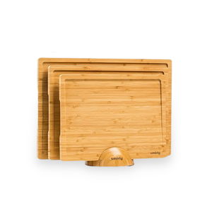 Planche à découper en bambou naturel avec logo personnalisé ensemble de planche à découper bon marché outil de bloc à découper en bambou planche à découper en bois - Product Image 4